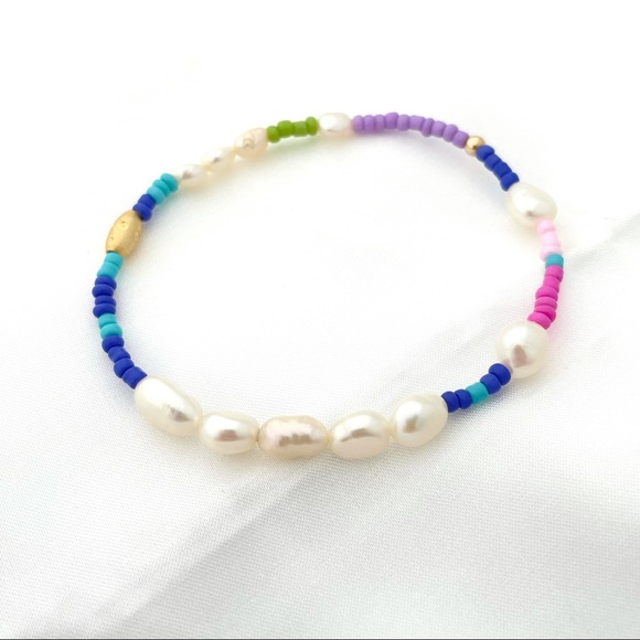 Set of 3 colorful Trendy Bead Bracelet - Picture 5 of 7